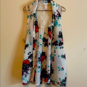 Sheer Flowery blouse